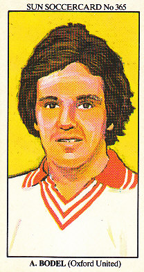 Andy Bodel Oxford United 1978/79 the SUN Soccercards #365